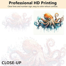 Load image into Gallery viewer, Luxury DIY Acrylic Paint by Number Kit - Framed Octopus Theme for Adults