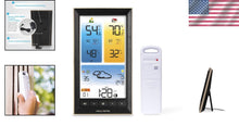 Load image into Gallery viewer, Stylish Indoor/Outdoor Weather Station with Custom Alerts &amp; Brightness Control