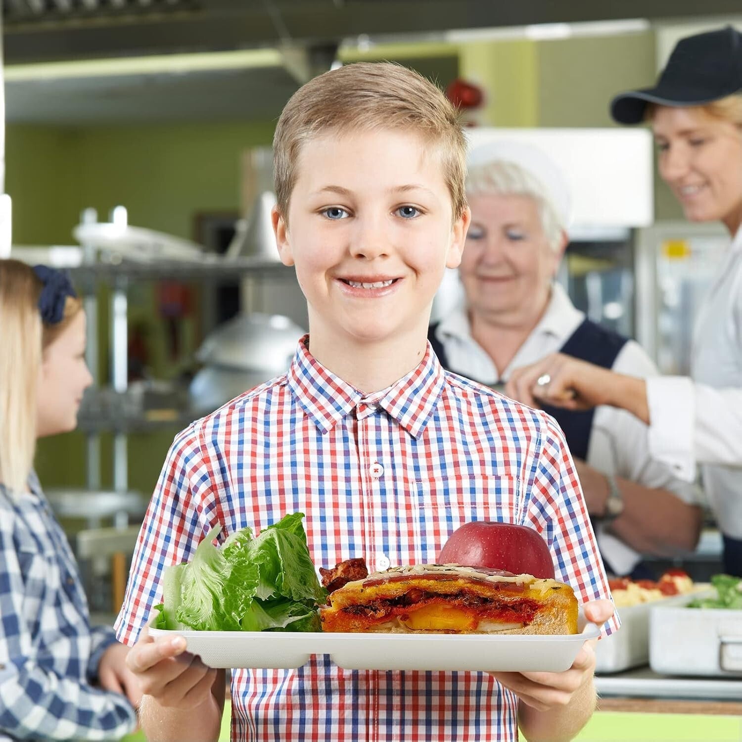 Biodegradable 5-Compartment Serving Plates - Ideal for Celebrations and Events