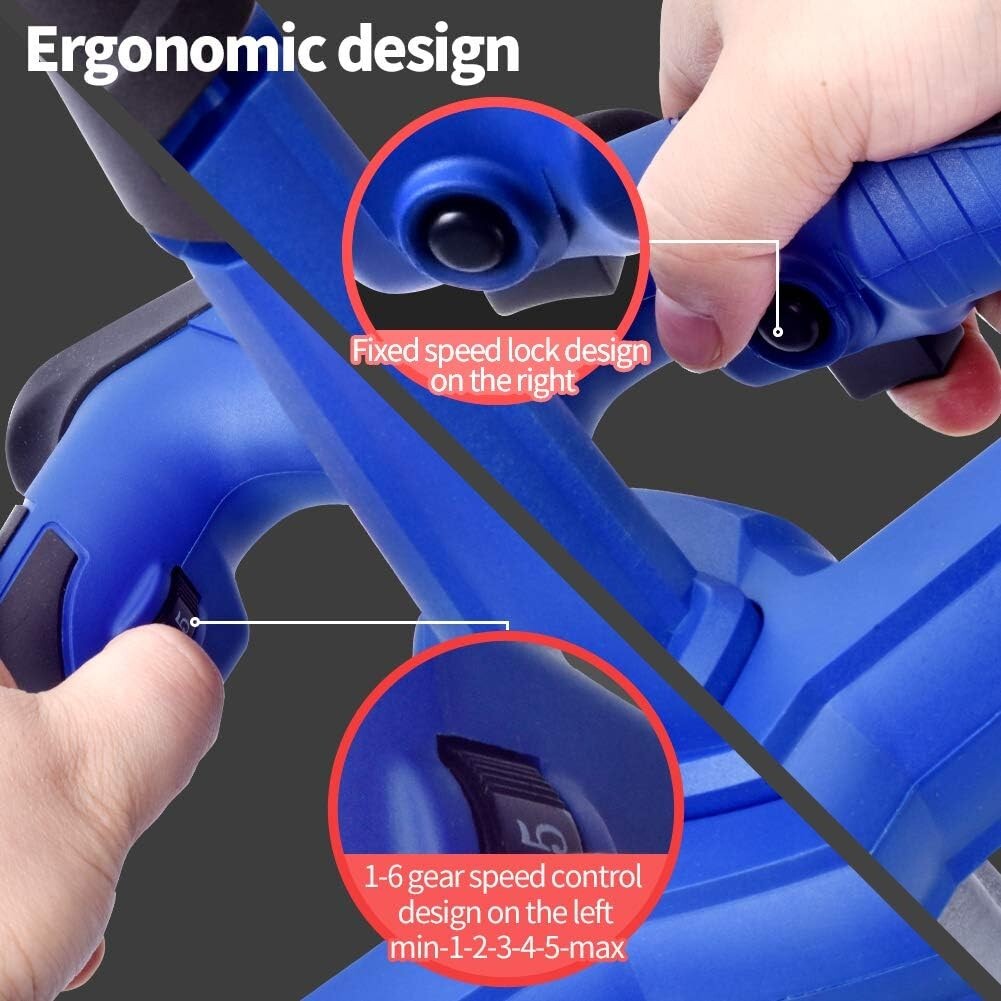 Lightweight 1800W Electric Mixer with 7 Speeds - Perfect for Paint, Grout & More