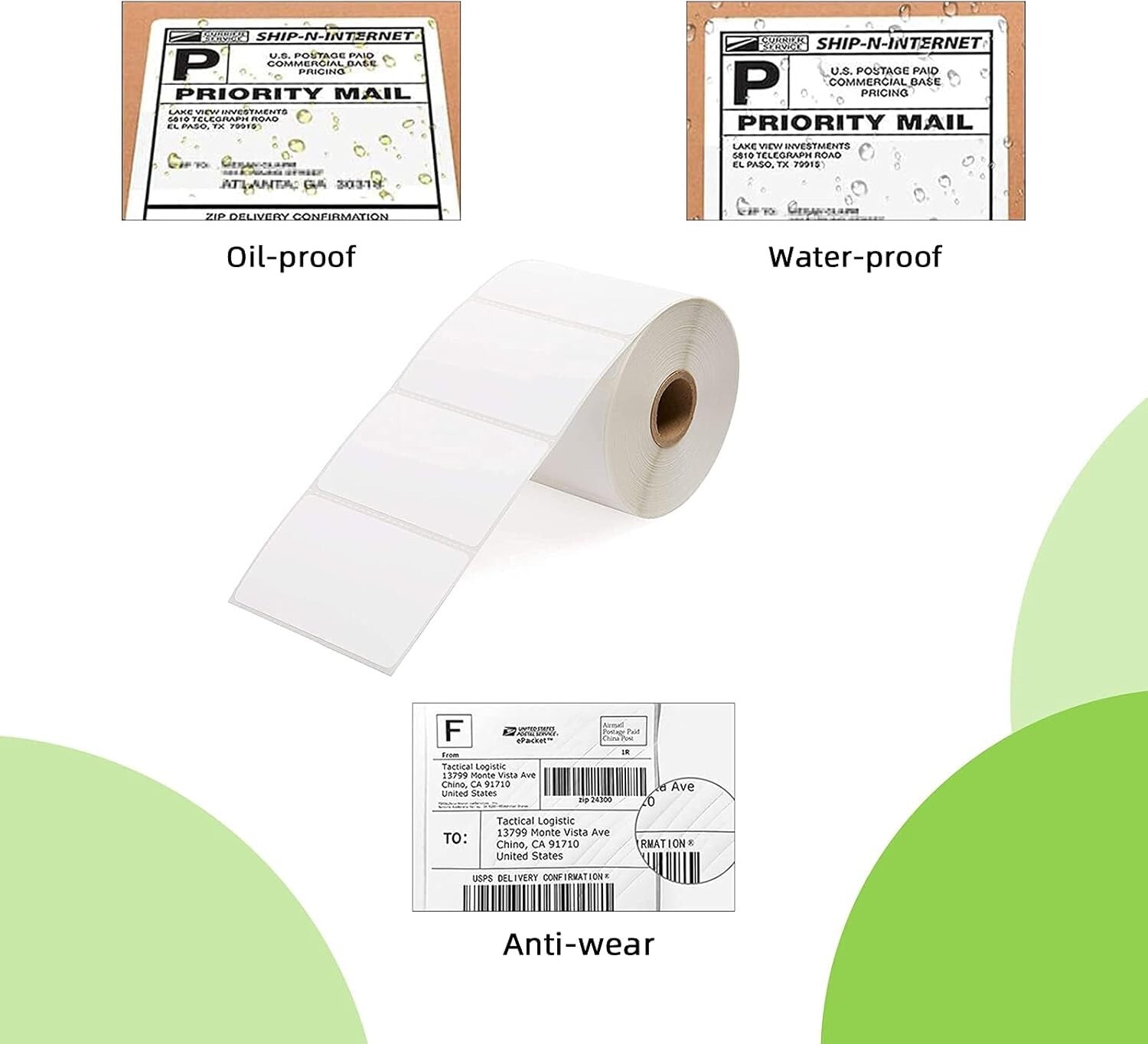 Sharp Print 3" x 2" Direct Thermal Labels – 700 per Roll, Perfect for Barcodes