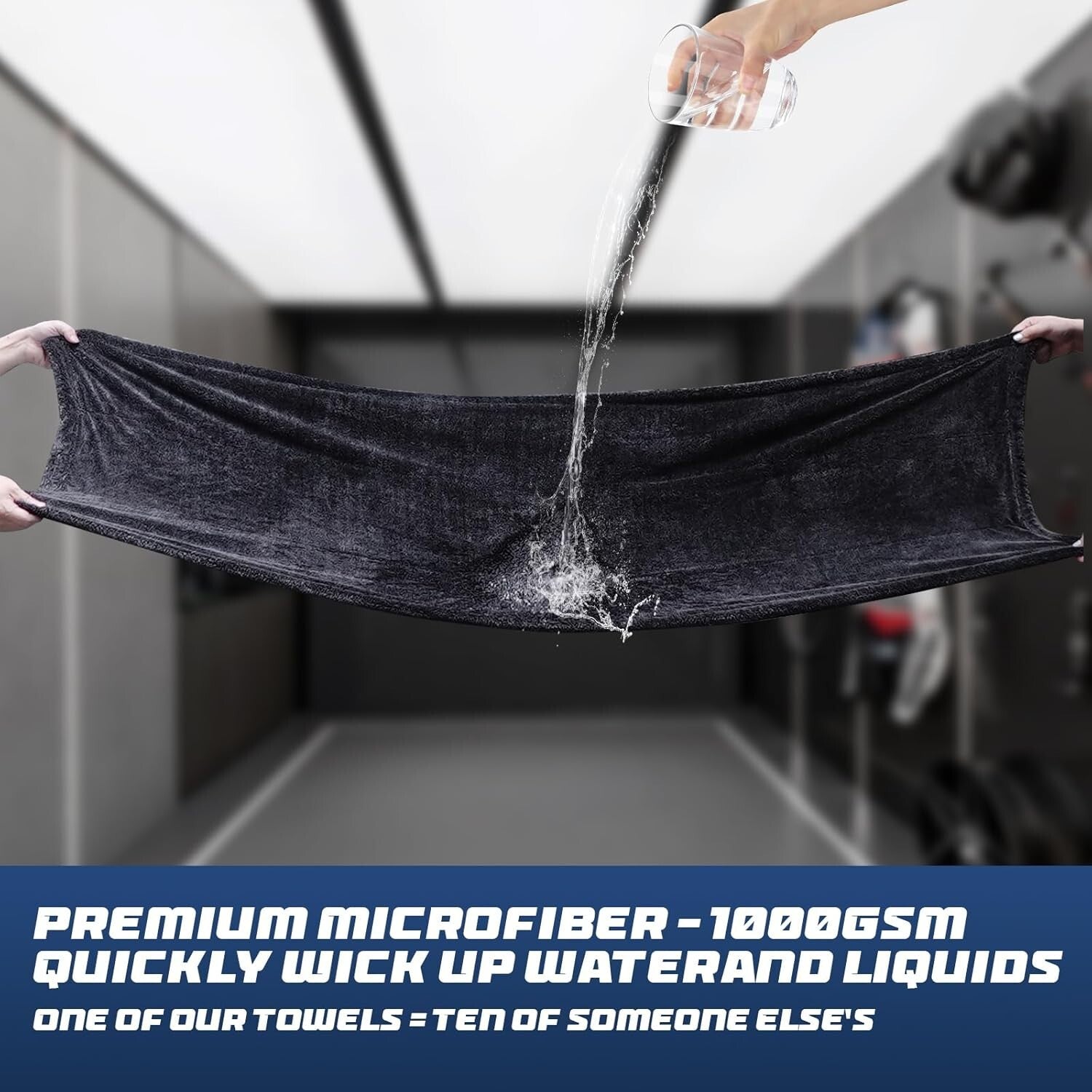 1200 GSM Extra Large Car Drying Towel - 23.6 x 63 in, Quick Dry & Scratch Free