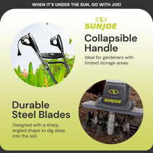 Load image into Gallery viewer, Heavy-Duty Electric Garden Tiller with Steel Tines - 12 Amp, 16 Inch Performance