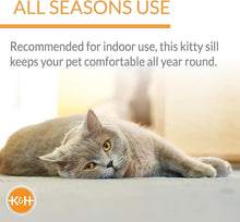 Load image into Gallery viewer, Stylish Indoor Cat Hammock with Removable Bolster for Sunbathing - 14 x 24 in