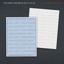 Load image into Gallery viewer, Environmentally Friendly Blue Security Paper - 500 Sheets, Perfect for Legal Use