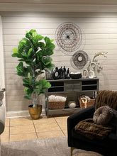Load image into Gallery viewer, 6ft Faux Fiddle Leaf Fig Tree - Lifelike Silk Plant for Indoor/Outdoor Decor