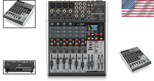 Versatile USB Mixer with 12 Channels, EQ, and Built-in Effects for Musicians