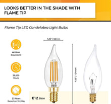 Load image into Gallery viewer, Energy-Efficient 4W E12 LED Bulbs - 450 Lumens, 40W Equivalent, Set of 24
