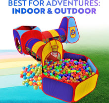 Load image into Gallery viewer, Toddler Fun Time: 5pc Playhouse Set with Ball Pit &amp; Crawling Tunnels for Parties