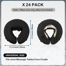 Load image into Gallery viewer, Eco-Friendly 24 Pcs Face Cradle Covers - Lightweight Microfiber for Therapists