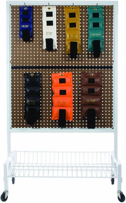 Durable Adjustable Ankle and Wrist Weights for Cardio and Toning - Rack Included