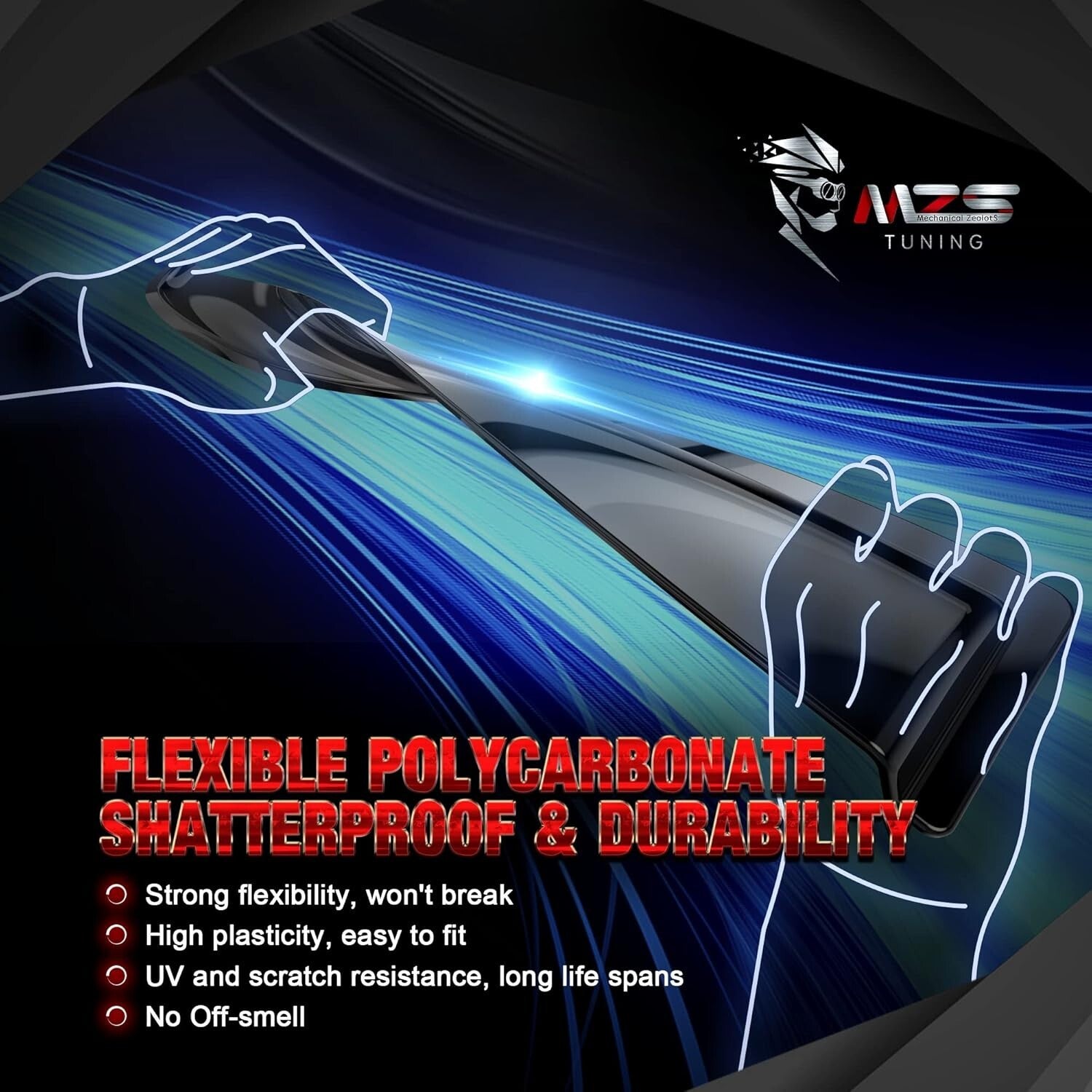 Durable Shatter-Resistant Rain Guards for 2019-2024 Vehicle Models - 4pc Set