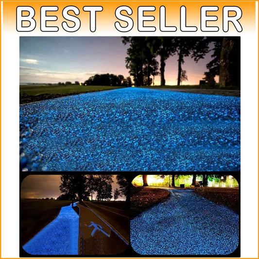Eco-Friendly 2000PCS Glow in The Dark Pebbles - Vibrant 1-Inch Decorative Rocks