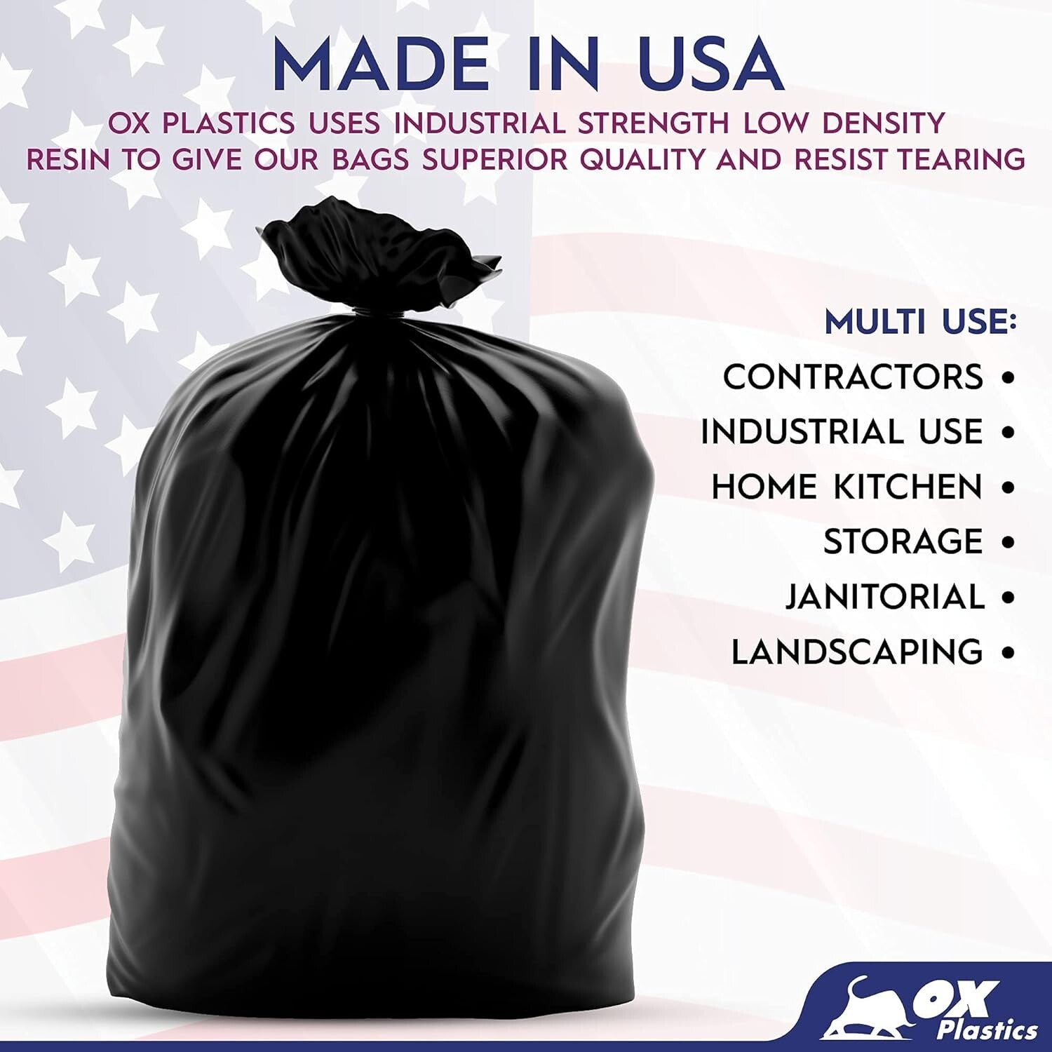 Durable 13 Gallon Trash Bags with Star-Seal Design - 200 Count Leak-Proof Pack
