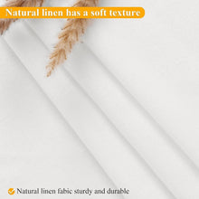 Load image into Gallery viewer, Water-Resistant Linen Shower Curtain with Removable Liner &amp; Top Window Design