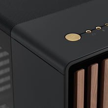 Load image into Gallery viewer, Stylish North Charcoal Black Tempered Glass Case - Customizable &amp; Efficient