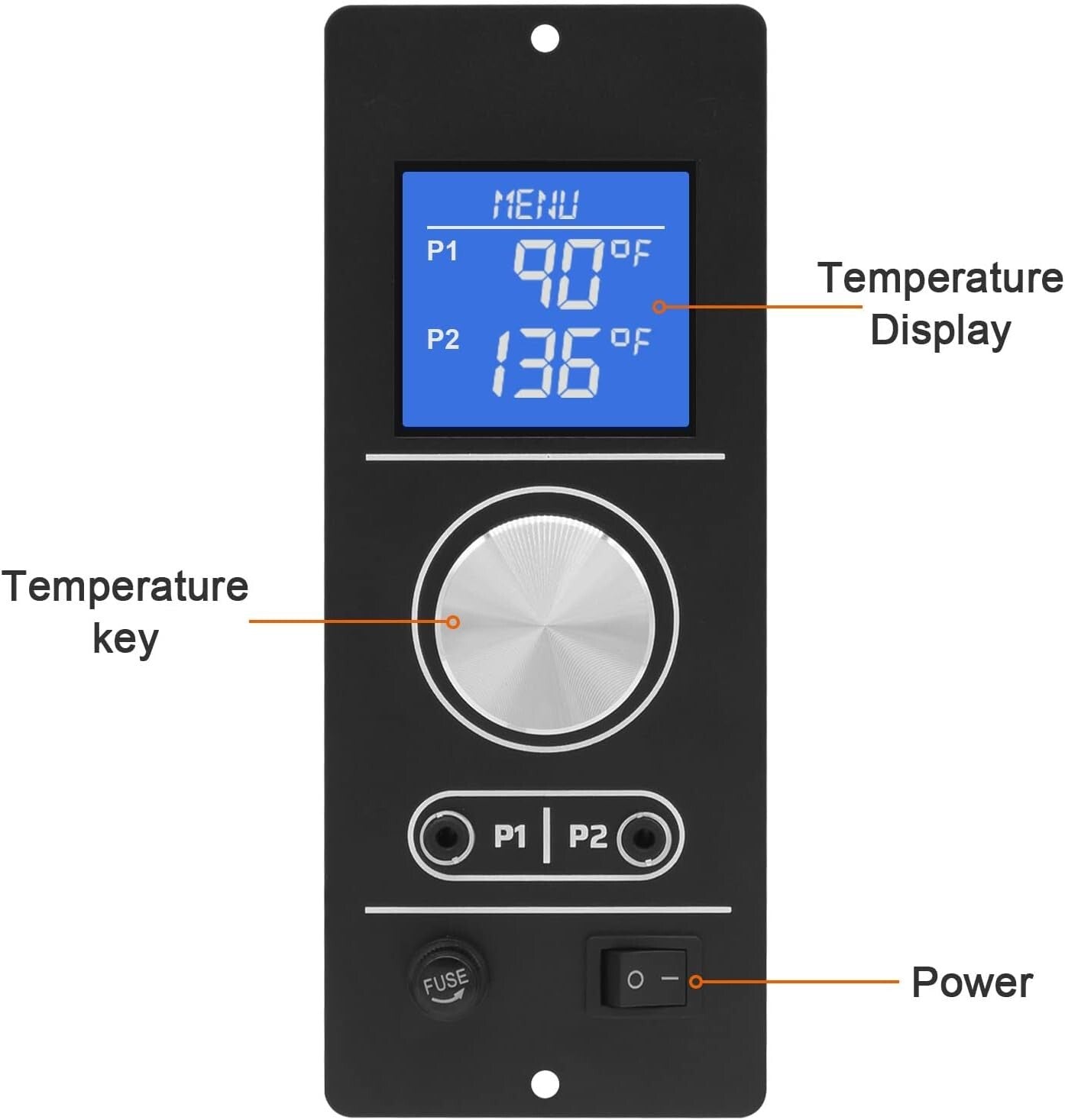 RTD Sensor Digital Thermostat for Camp Chef Pellet Grills with Dual Probe Setup