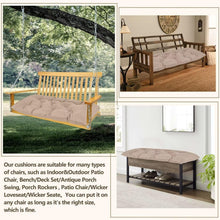 Load image into Gallery viewer, Luxury Khaki Indoor/Outdoor Bench Cushion 59'' Long - Firm Comfort Solution
