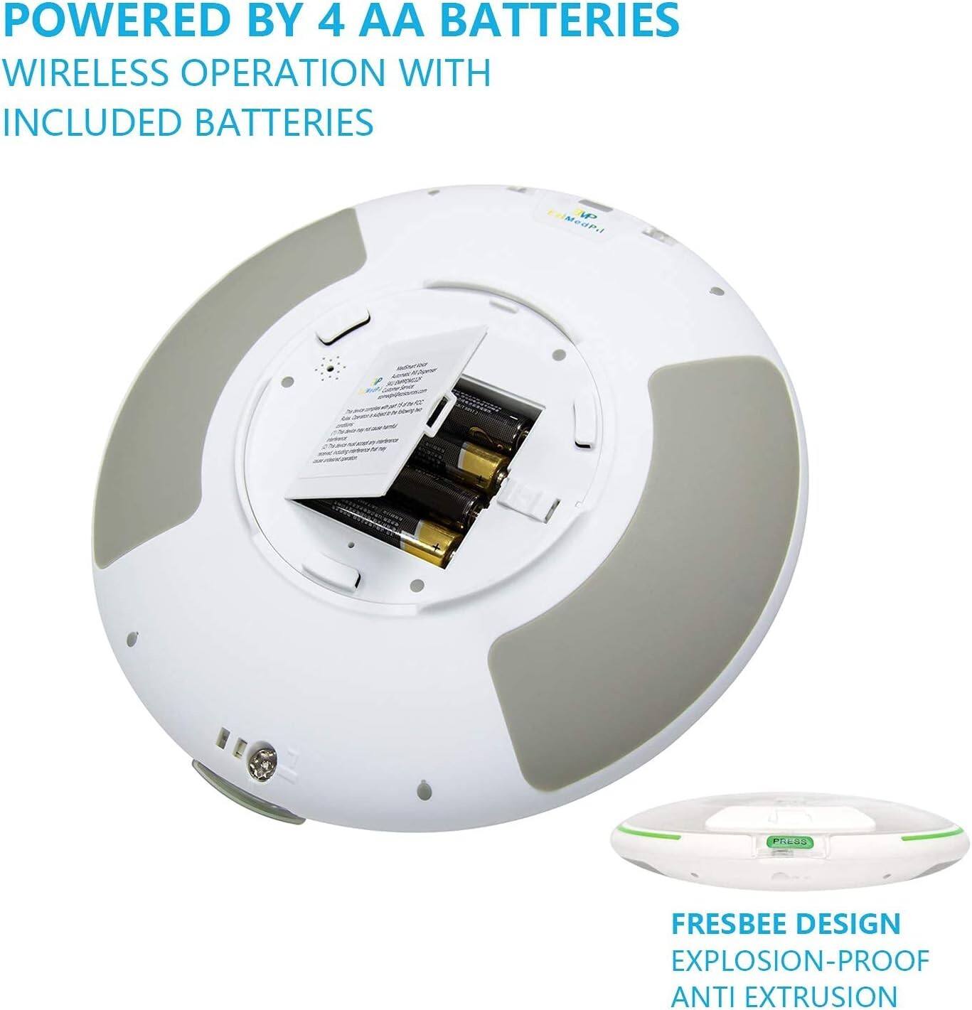 Secure Automatic Pill Dispenser with 6 Alarms and Large LCD - Caregiver's Aid