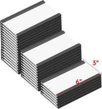 Load image into Gallery viewer, Versatile Magnetic Data Card Holders 3x6 Inch - Perfect for Shelving
