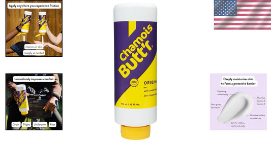 Non-Greasy 32oz Chafing Cream in Squeeze Tube - Comfort for Active Lifestyles