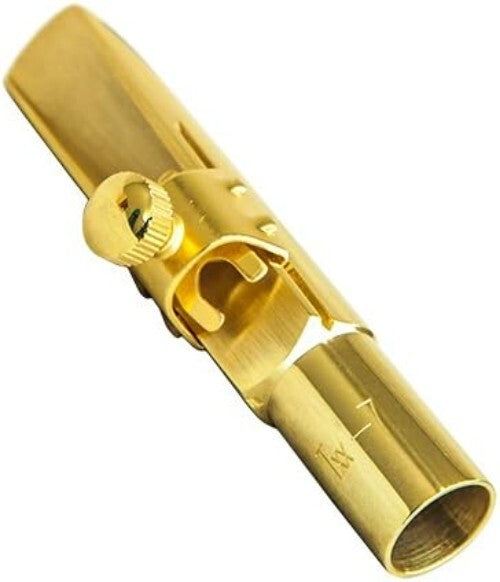 Tenor Saxophone Mouthpiece with Tone Chamber - Gold Metal for Pros & Beginners