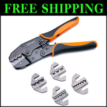 Load image into Gallery viewer, Durable Carbon Steel Crimping Tool Set - Comfortable Grip with Lifetime Warranty