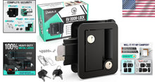 Load image into Gallery viewer, Premium Black RV Door Lock Replacement with Keyed Latch - Easy Install Solution