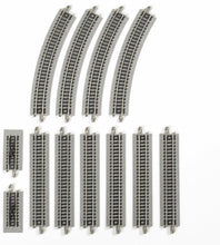 Load image into Gallery viewer, Versatile HO Scale Auto-Reversing Track System with Gray Roadbed and Power Pack