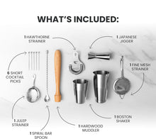 Load image into Gallery viewer, Versatile 14-Piece Cocktail Accessories Set - Perfect Gift for Mixologists