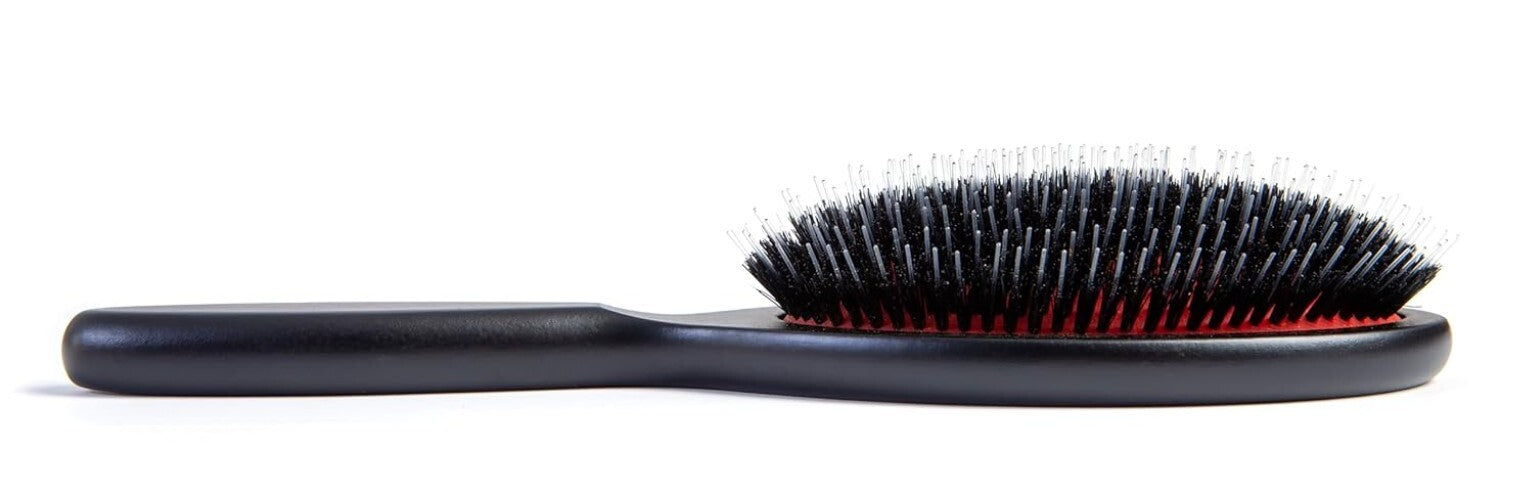 German Craftsmanship Hair Brush - Pure Boar and Nylon Pins for Smooth Styling