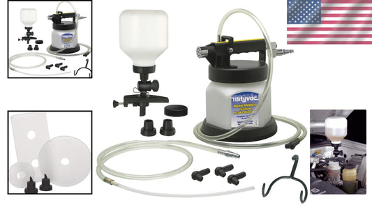 Versatile Pneumatic Brake and Clutch Bleeding Tool with 360-Degree Swivel Inlet