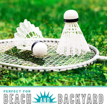 Load image into Gallery viewer, Family-Friendly Badminton Racket Set - Includes 4 Rackets &amp; Shuttlecocks