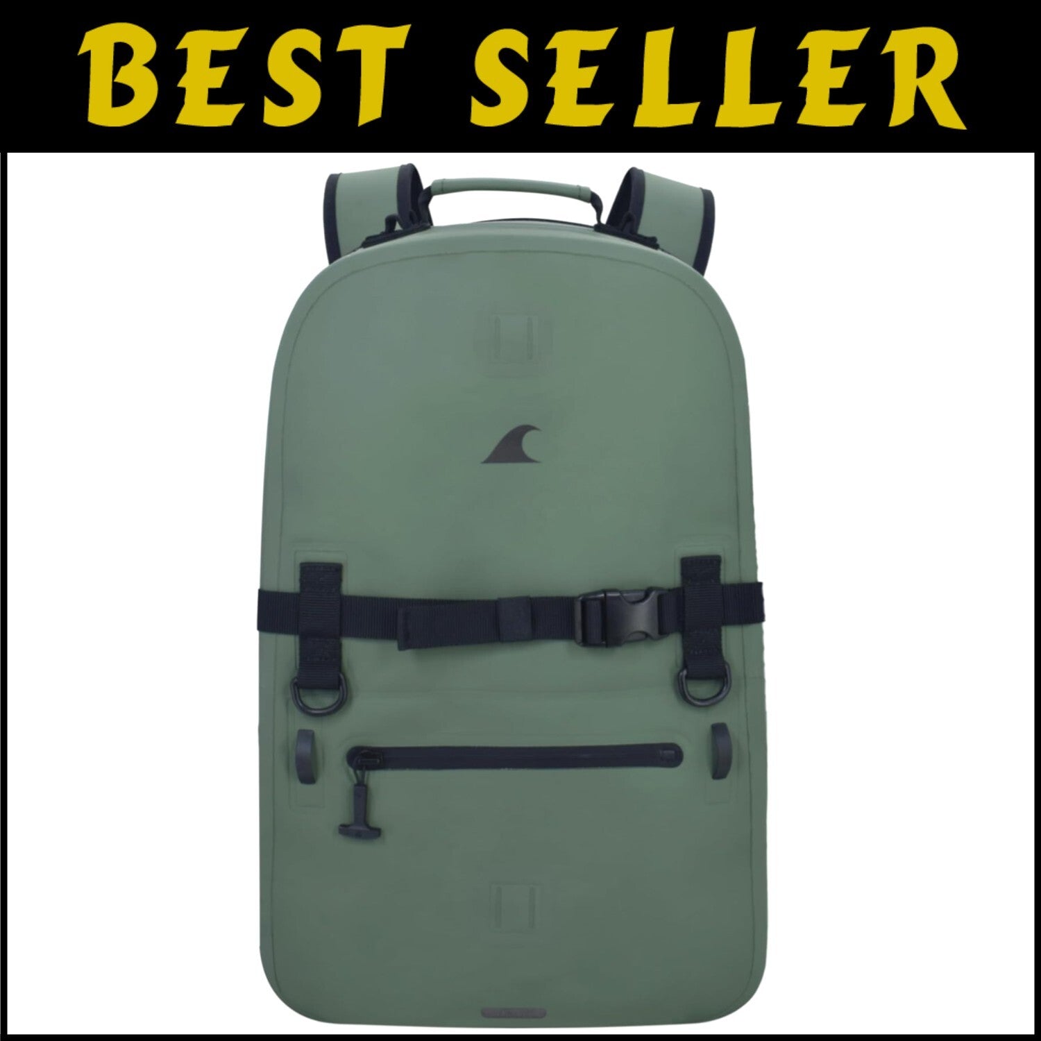 25L Fogland Outdoor Waterproof Backpack with Airtight Zippers & Laptop Sleeve