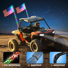 Load image into Gallery viewer, RGB 5FT Spiral LED Whip Light with RF Remote - Universal Fit for ATVs and UTVs