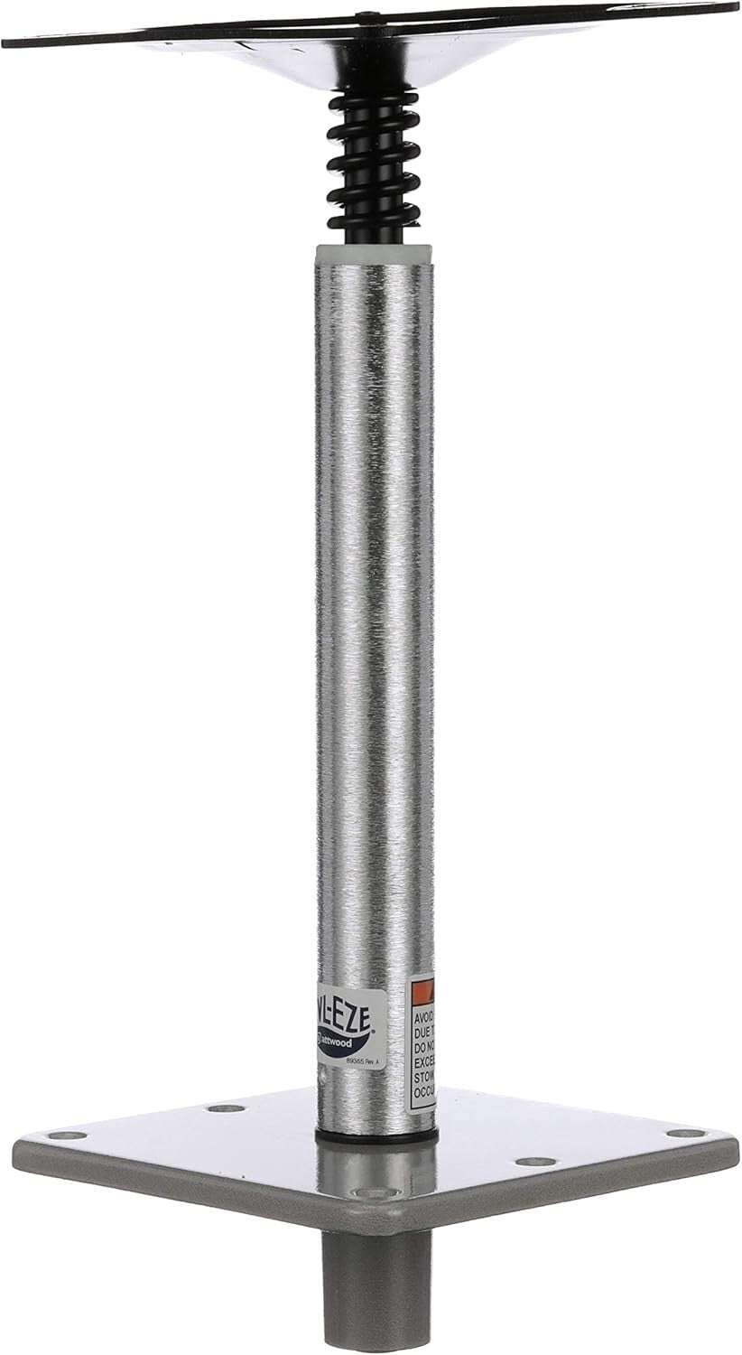 11-Inch Brushed Aluminum Boat Seat Pedestal with 7 Inch Base for Universal Fit