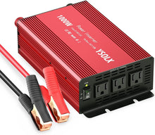 Load image into Gallery viewer, 3 AC Outlet 1000W Power Inverter - Ideal Solution for Home &amp; Outdoor Power Needs