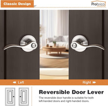 Load image into Gallery viewer, Durable Satin Nickel Privacy Door Lever Set - 10-Pack with Easy Installation