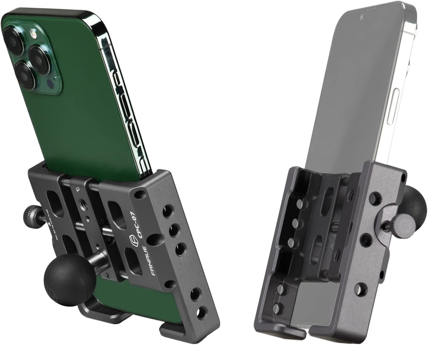 1'' Ball Aluminum Phone Holder for Motorcycles & Bikes - Universally Compatible