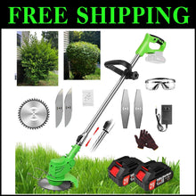 Load image into Gallery viewer, Lightweight 21V Cordless Grass Trimmer with Adjustable Pole for Perfect Yards