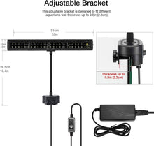 Load image into Gallery viewer, Energy-Efficient Aquarium LED Light with 24-Hour Sunlight Cycle - 20.4 Inch