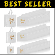 Load image into Gallery viewer, Versatile 200 Pcs White Thank You Bags - Sturdy, Stylish &amp; Polka Dot Design