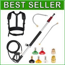 Load image into Gallery viewer, Multipurpose 20' Extension Wand for Pressure Washers - Gutter Cleaner Attached