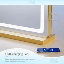 Load image into Gallery viewer, Professional LED Vanity Mirror with 10X Magnification &amp; Adjustable Brightness