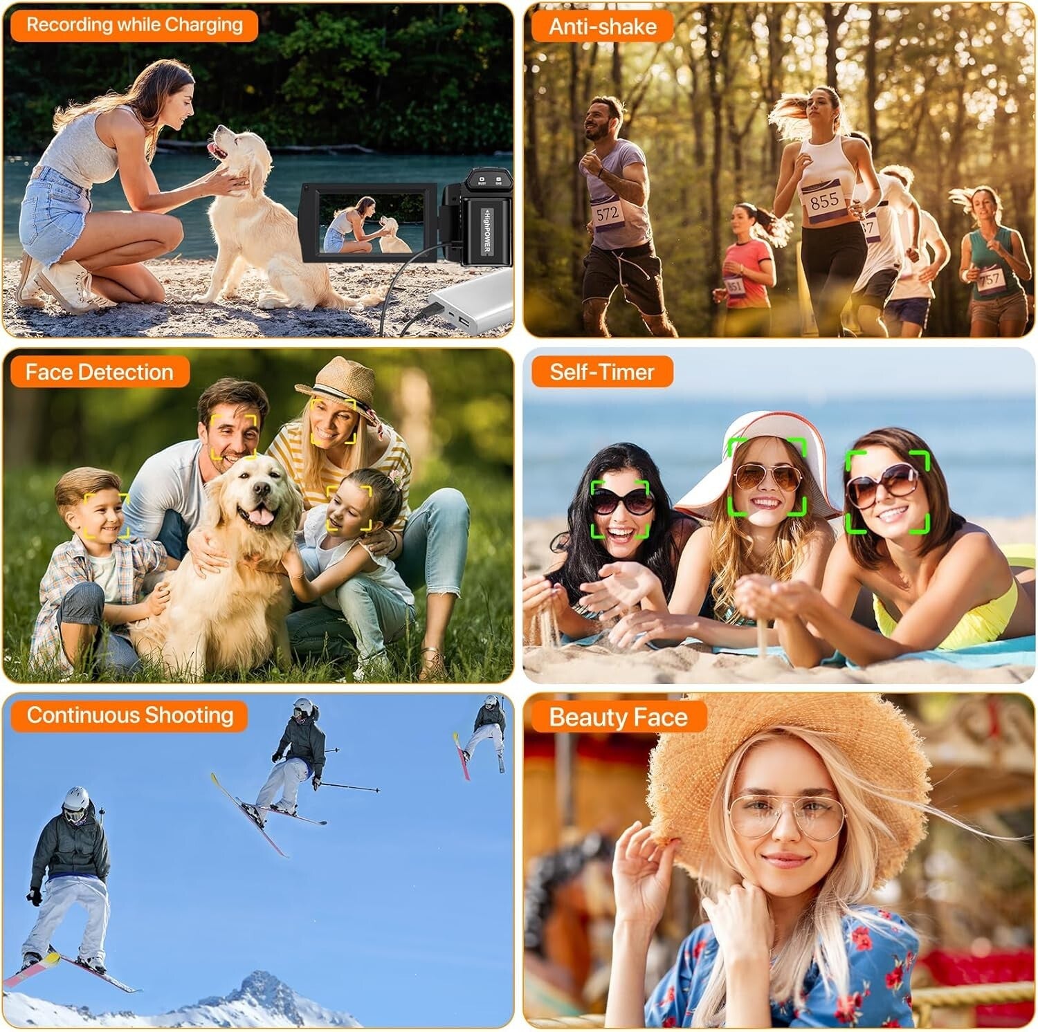 Ultra Full HD 5K Camera with 48MP, Anti-Shake & Remote - Ideal for YouTube