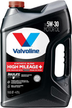Load image into Gallery viewer, High Mileage Motor Oil SAE 5W-30 5QT with Moly Protection &amp; Seal Conditioners
