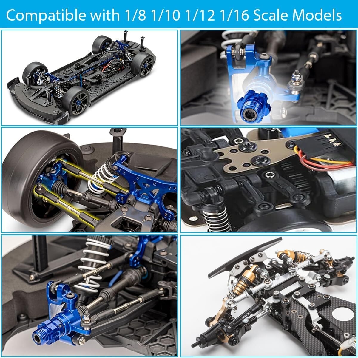 Efficient RC Car Repair Toolkit: Work Stand, 1100 Screws & 6 Tools Included
