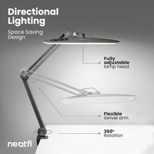 Load image into Gallery viewer, Flicker-Free 2,200 Lumens Adjustable Desk Lamp - Perfect for Hobbies &amp; Crafts