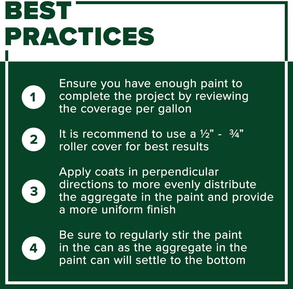 Fast Drying Pine Green Acrylic Anti-Slip Paint - 1 Gallon for High Traffic Areas