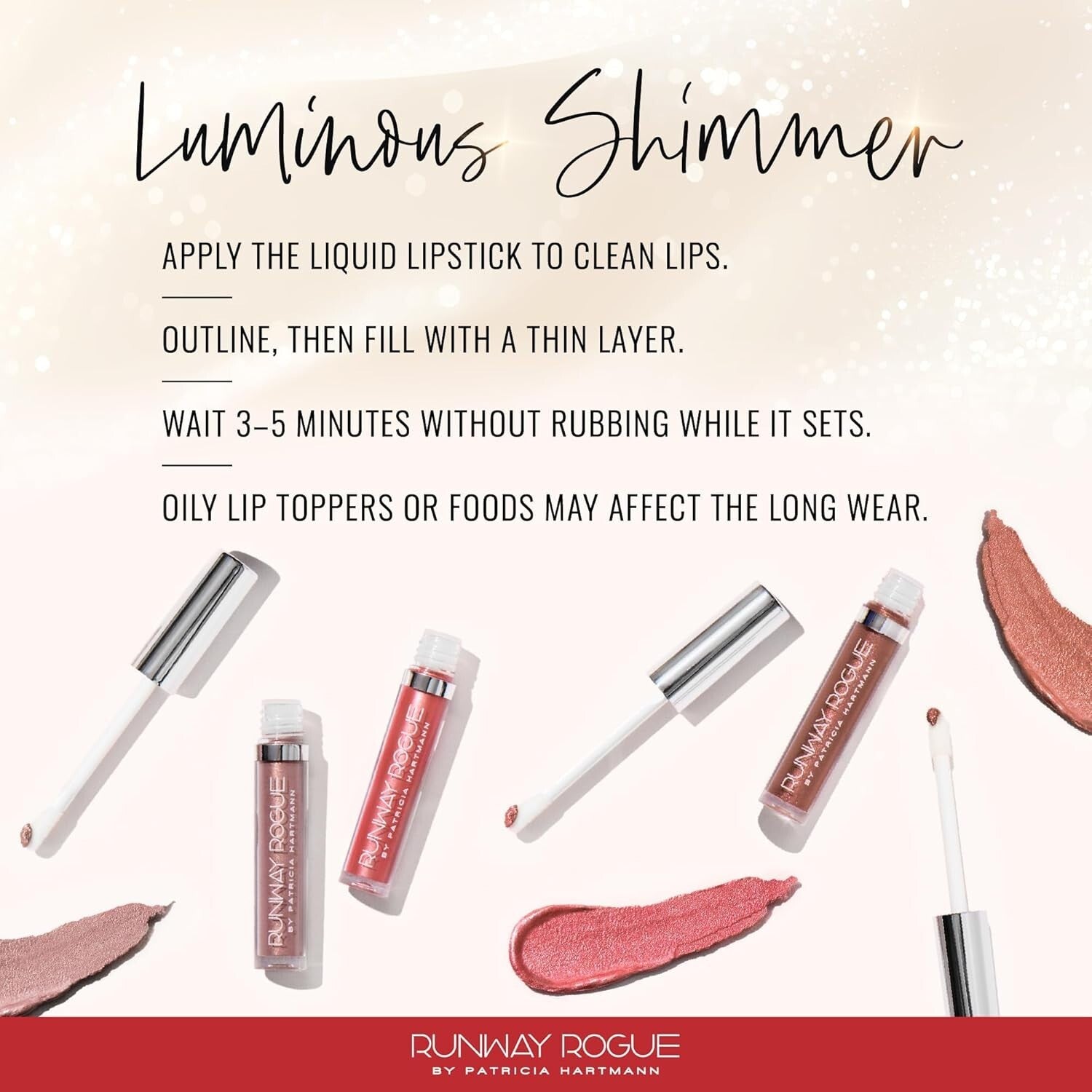 Glamorous Sunset Trio Mini Liquid Lipsticks - Soft Light, Day Rate, Film Noir